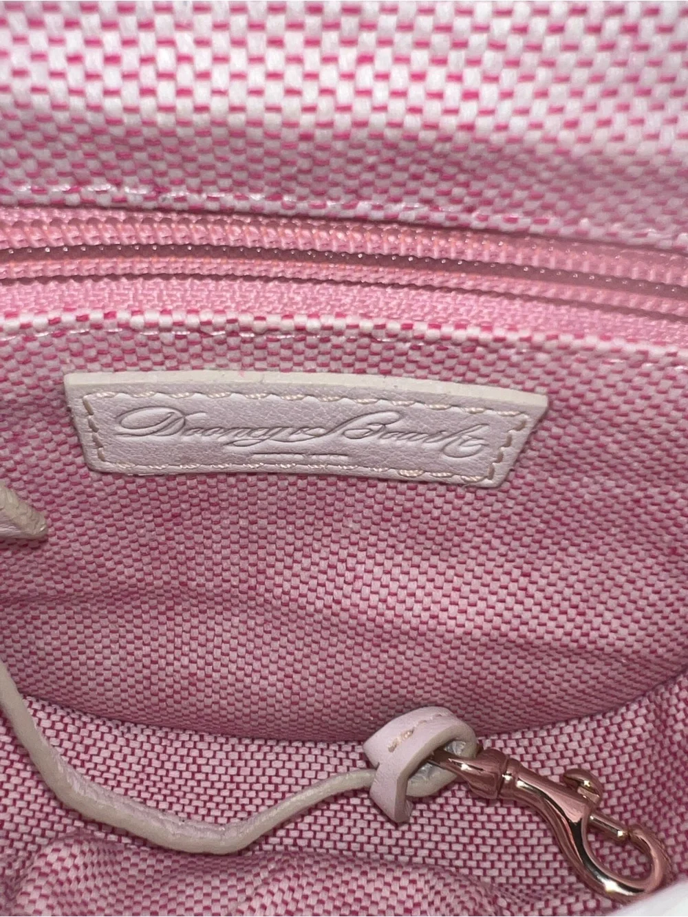 Dooney & Bourke White Pebbled Leather Saddle Crossbody NWT